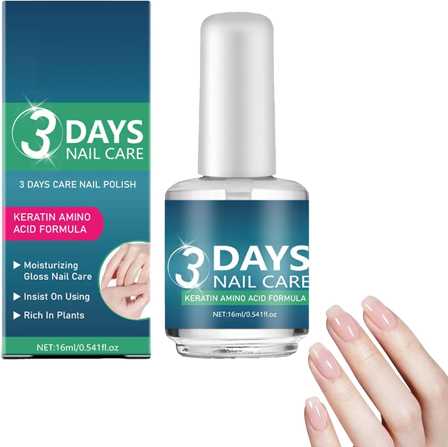 Qitell 3 Days Nail Care Oil front view bottle