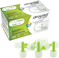 HTL-STREFA Droplet Pen Needles 32G 4mm 100 count box front view for diabetic care.