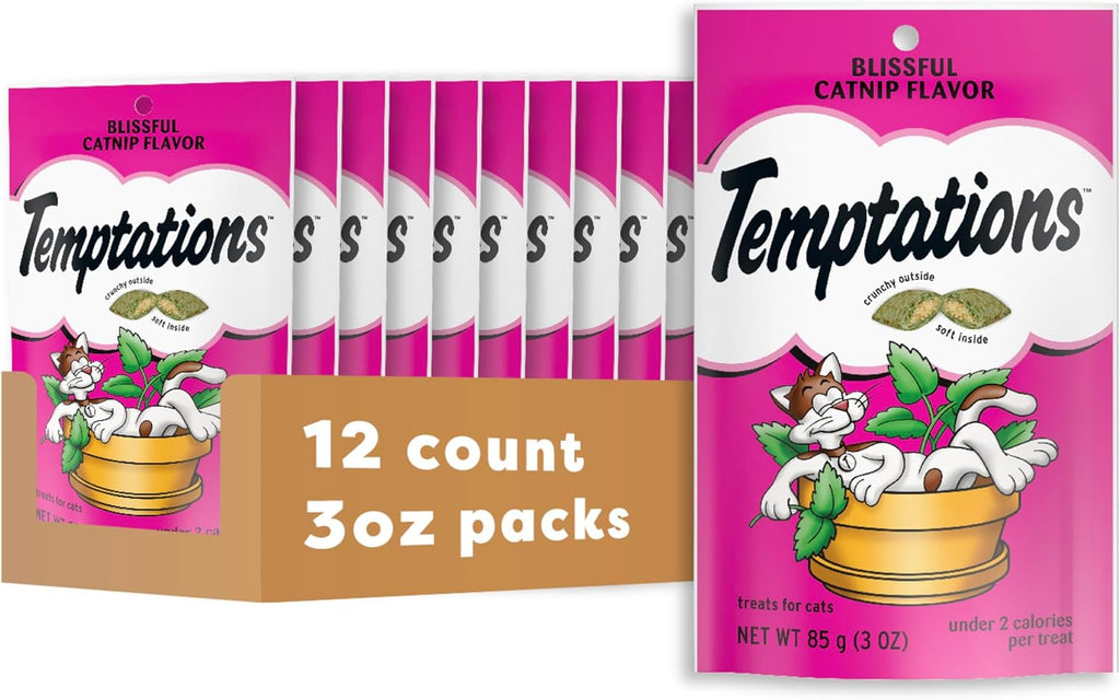 Temptations Cat Treats, Classic Crunchy and Soft Cat Treats, Blissful Catnip Flavor, Catnip Treats, 16 oz. Tub - Image 15