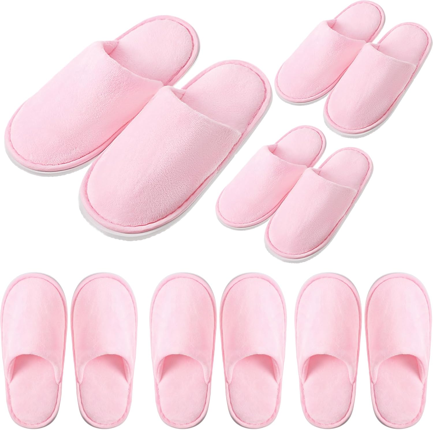 Twistover kids disposable non-slip spa slippers front view
