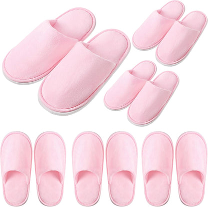 Twistover kids disposable non-slip spa slippers front view
