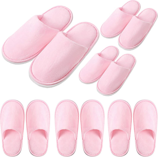 Twistover kids disposable non-slip spa slippers front view
