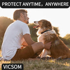 Adjustable silicone flea collar for active dogs