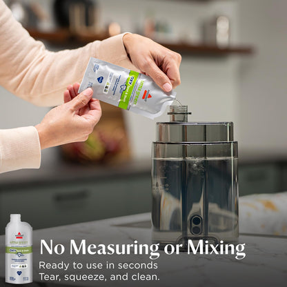 Detailed view of Bissell super concentrate cleaning formula ingredients