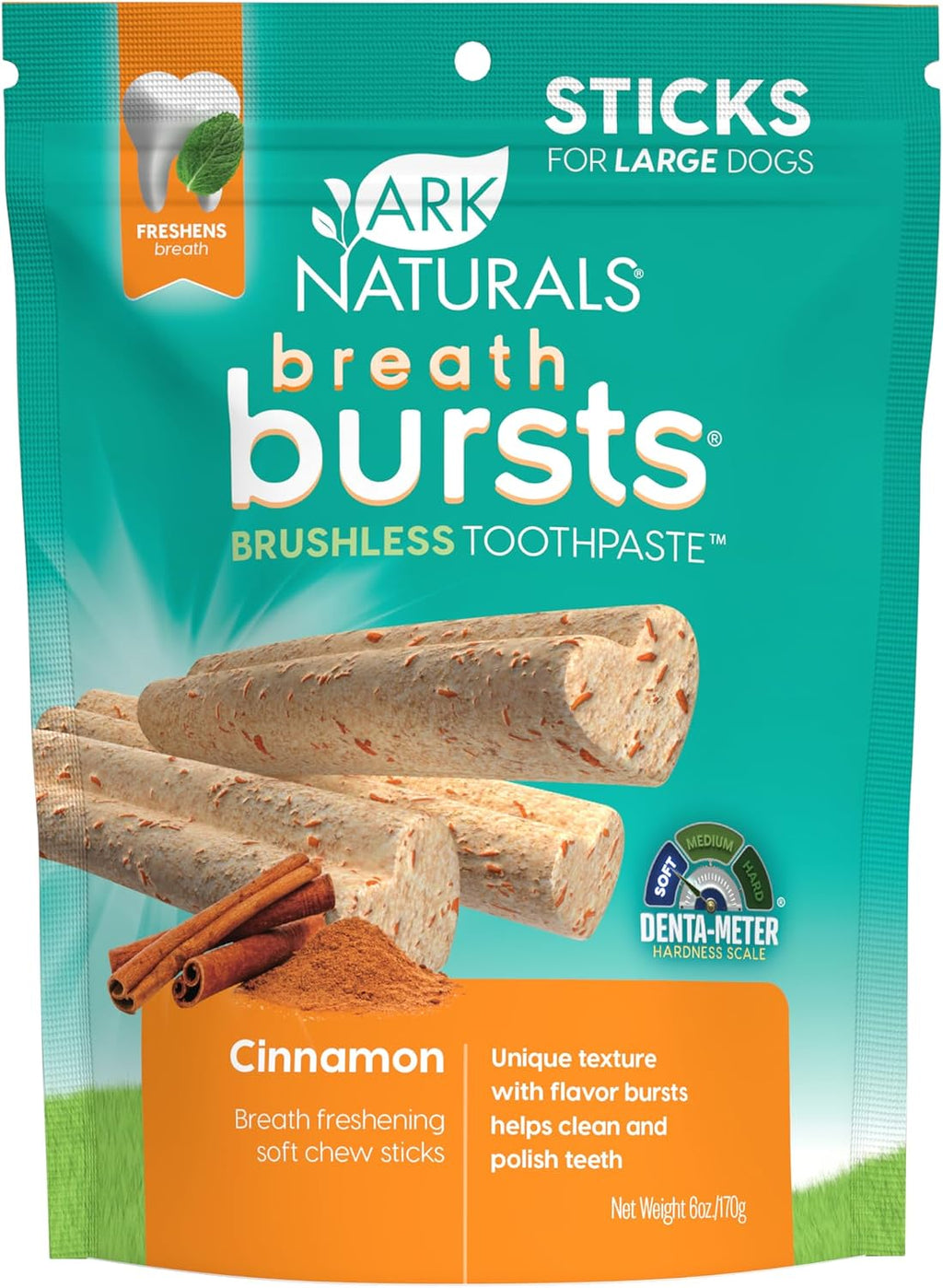 ARK Naturals Breath Bursts Brushless Toothpaste, Dog Dental Sticks for Large Breeds, Unique Texture Helps Clean Teeth & Freshen Breath, Peppermint, 6 oz, 1 Pack - Image 10