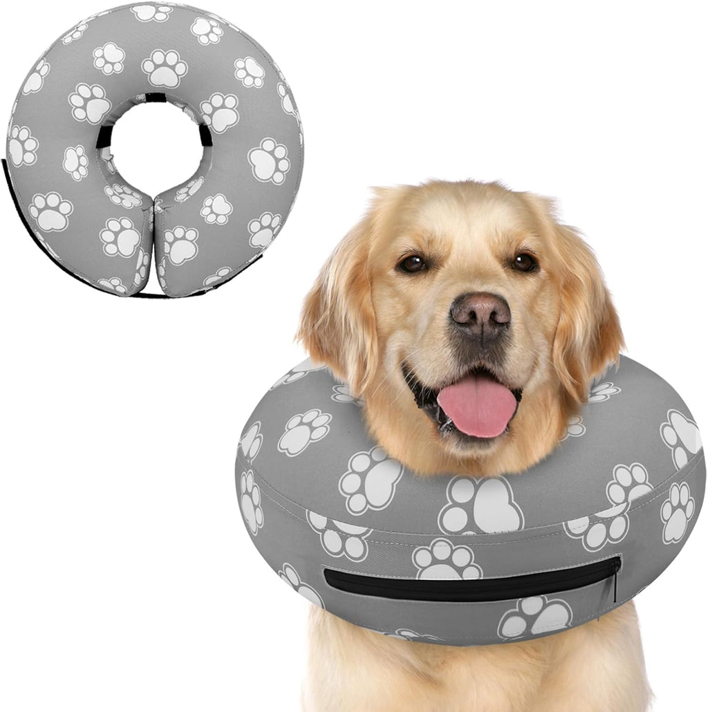 Supet Inflatable Dog Cone Collar Alternative After Surgery, Doggie Neck Donut Collar Recovery ECollar, Soft Dog Cone for Small Medium Large Dogs - Image 12