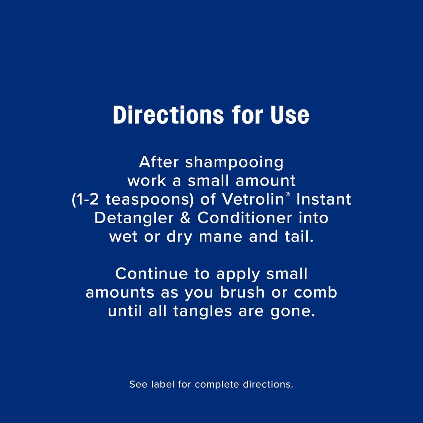 USA imported Farnam Vetrolin Detangler bottle on a clean background