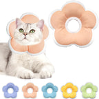 Cat Cone Collar Soft, Waterproof Cats Cones to Stop Licking After Surgery, Adjustable Soft Elizabeth Cats Collars for Wound Healing, Flower Shape Cat Recovery Collar (Pastel Orange, X-Small) - Image 14