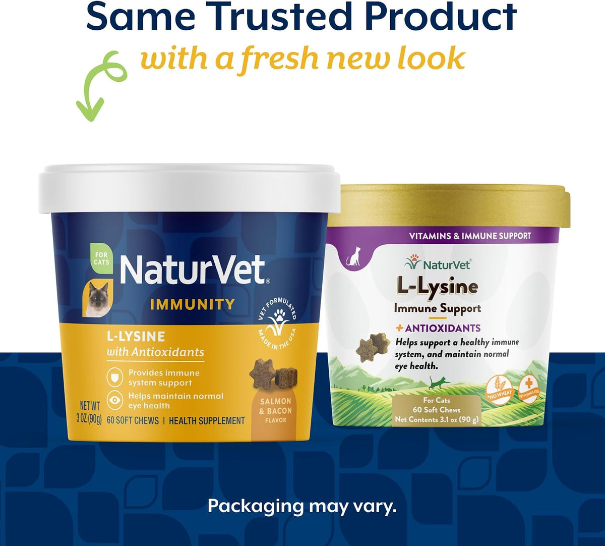 NaturVet L-Lysine Immune Support Plus Antioxidants Cat Supplement - Helps Support Eye Health, Immune System for Cats - Includes Amino Acids - 60 Ct. Soft Chews, 30-Day Supply - Image 2