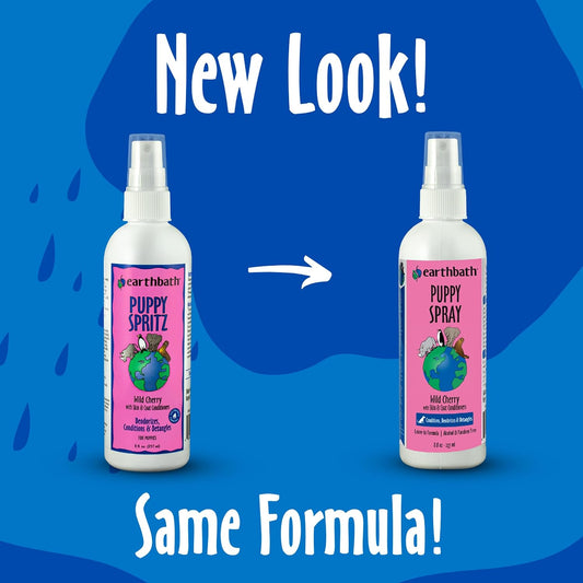 Earthbath puppy grooming spray 8 fluid ounces bottle