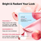 Anua Peach 70 Niacin Brightening Collagen Mask hydrogel texture closeup