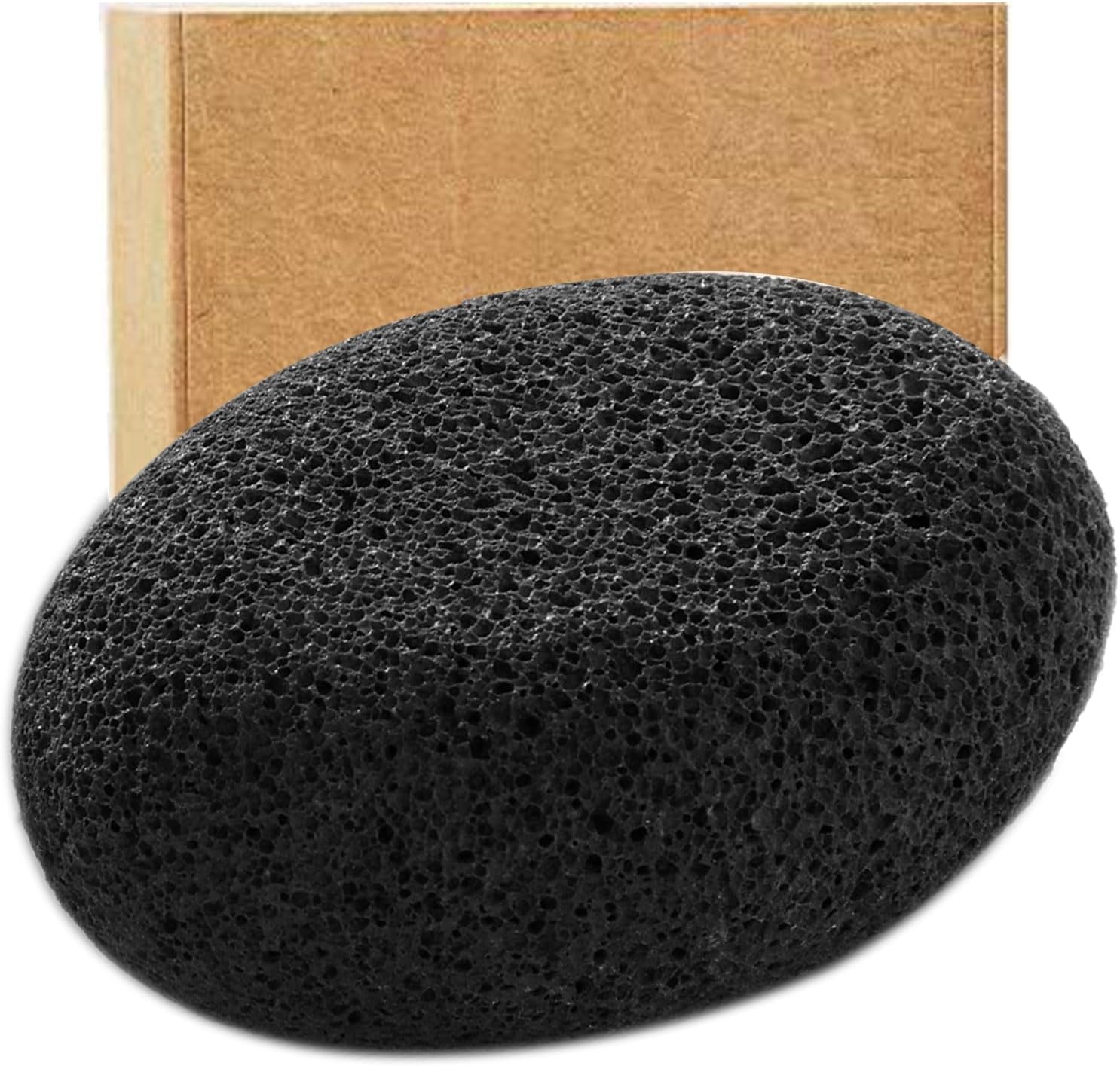 Borogo natural lava foot pumice stone front view