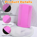 Hushee dog and cat flea removal comb being used on a kitten for tear stains
