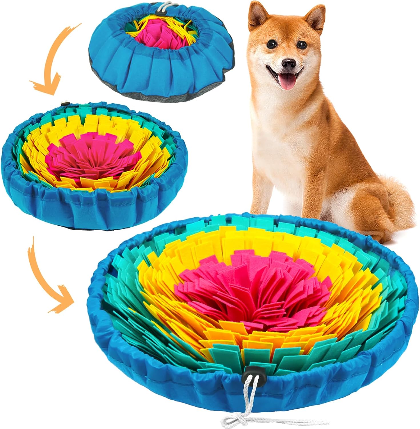 Vivifying Snuffle Mat for Dogs front view for mental stimulation