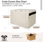 HiCaptain water resistant polyester dog kennel cover protecting an outdoor crate