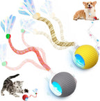 2 Packs Speed 2.0 Tail Interactive Cat Toys for Indoor Cats, Chirping & Motion Activate Cat Toy, Smart Kitten Rolling Ball Moving Ball Toys, Rechargeable Dog Cats Bal l for Enrichment Exercise - Image 13