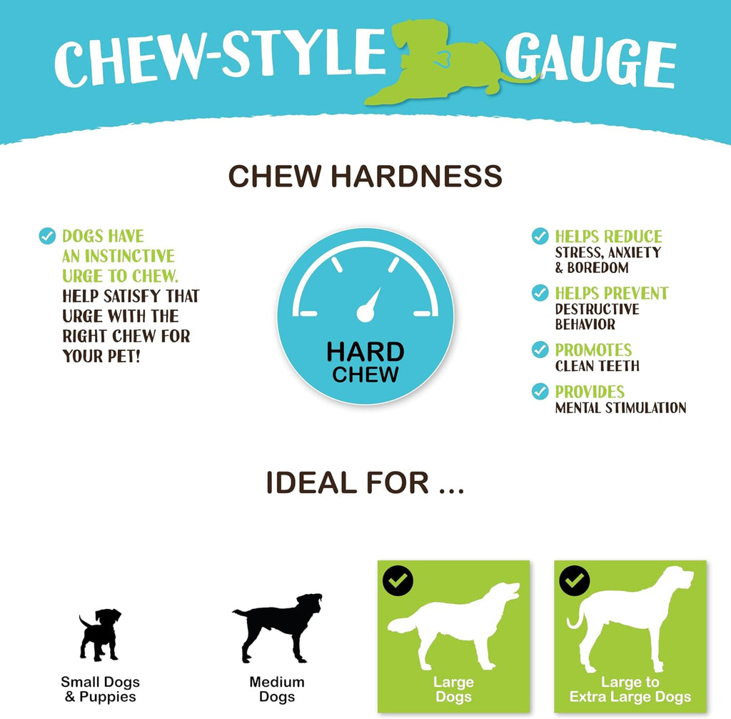 All natural single ingredient beef hide dog bone for dental health