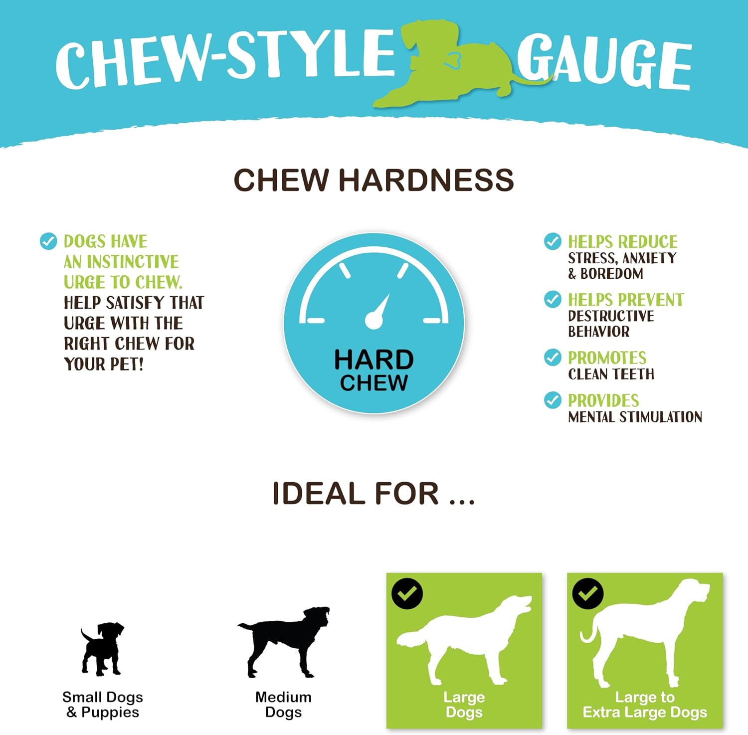 All natural single ingredient beef hide dog bone for dental health