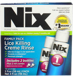 Nix Permethrin Lice Treatment Family Pack front view for lice removal