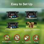 PATPET Wireless GPS Dog Fence, 9999 Yard Radius Electric Fence System, 3 Training Modes, IP67 Waterproof Collar for Medium & Large Dogs - Image 9