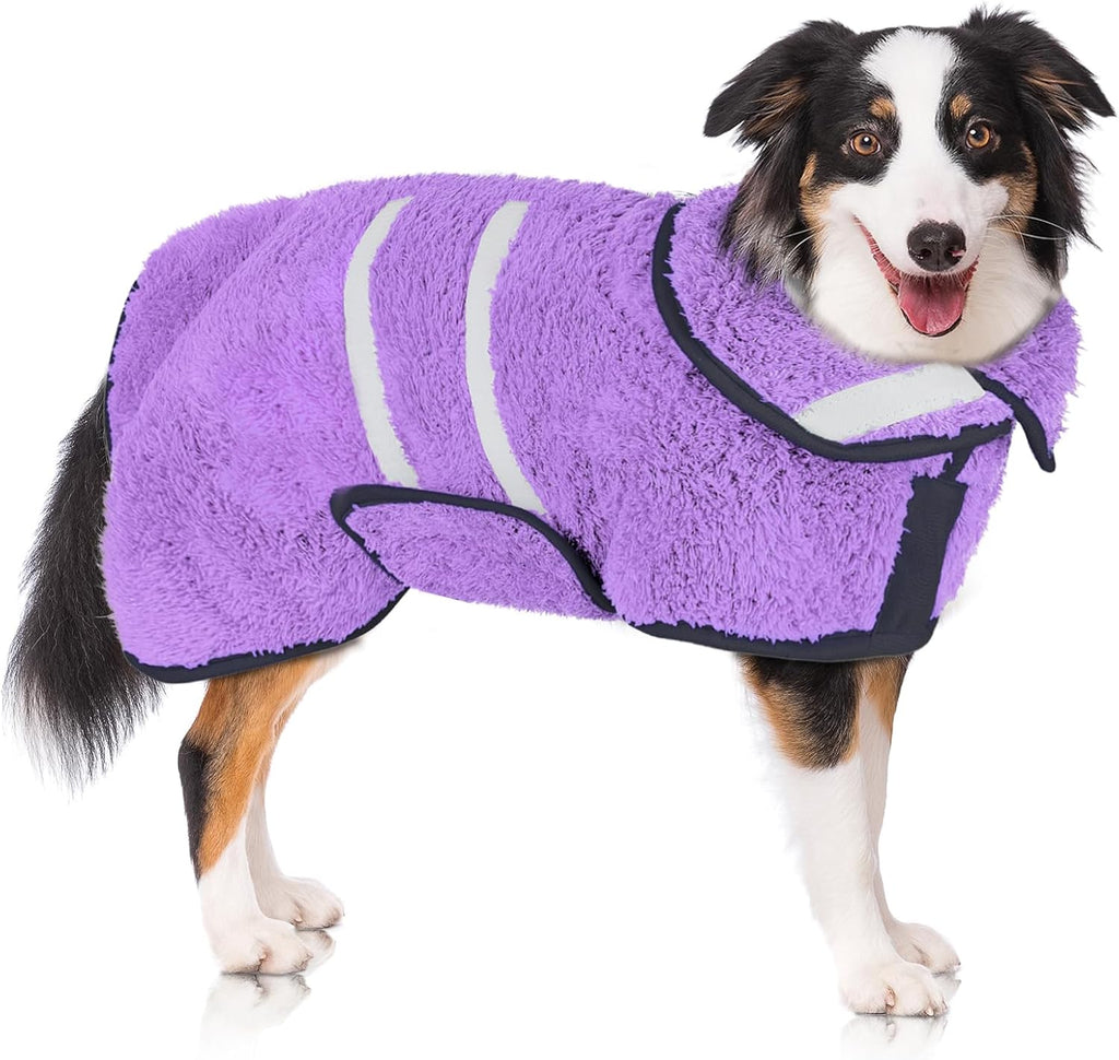 Dog Bathrobe Super Absorbent Dog Towels Large Quick Drying Robes for After Bath Soft Adjustable Warm Keeping Dogs Towel(S-XXL) - Image 12