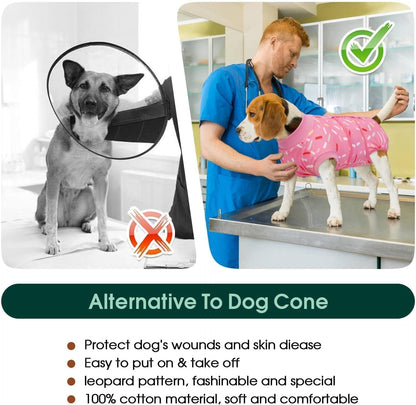 Kuoser spay neuter recovery apparel fabric stretch and elasticity