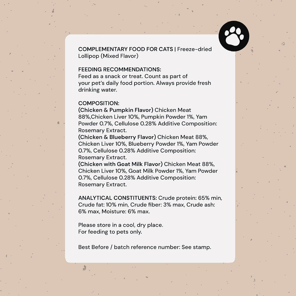 MalsiPree Cat Lollipop Treats - Interactive Cat Toy & Freeze Dried Cat Treats - Fun Suckers & Pops - Healthy Cat Birthday Treats, Cake Alternative & Snack - Food Toppers Chicken & Pumpkin, 18 Pack - Image 9