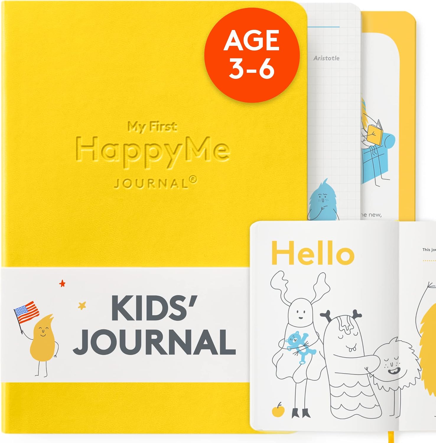 The HappyMe Journal My First Journal front cover view for kids