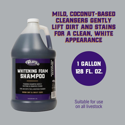 Coconut based livestock shampoo for horses and pigs stain removal