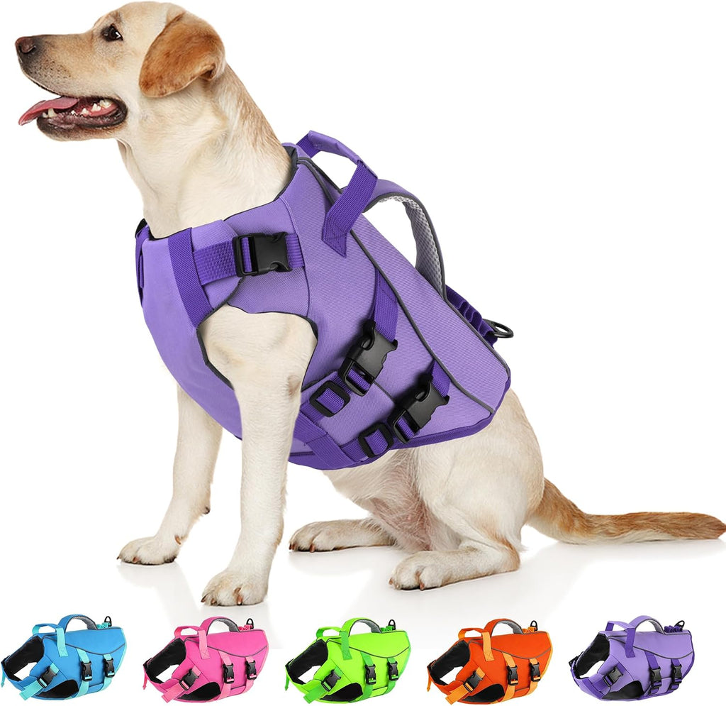 Dogcheer Dog Life Jacket with Double Rescue Handle, Reflective Dog Life Vest for Swimming Boating, Adjustable Pet Swim Vest Dog Flotation Device DFD for Small Medium Large Dogs - Pink S - Image 9