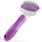 Poodlie dual length stainless steel pet detangling comb close up