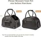 Sasapet pet carrier with gold hardware detail