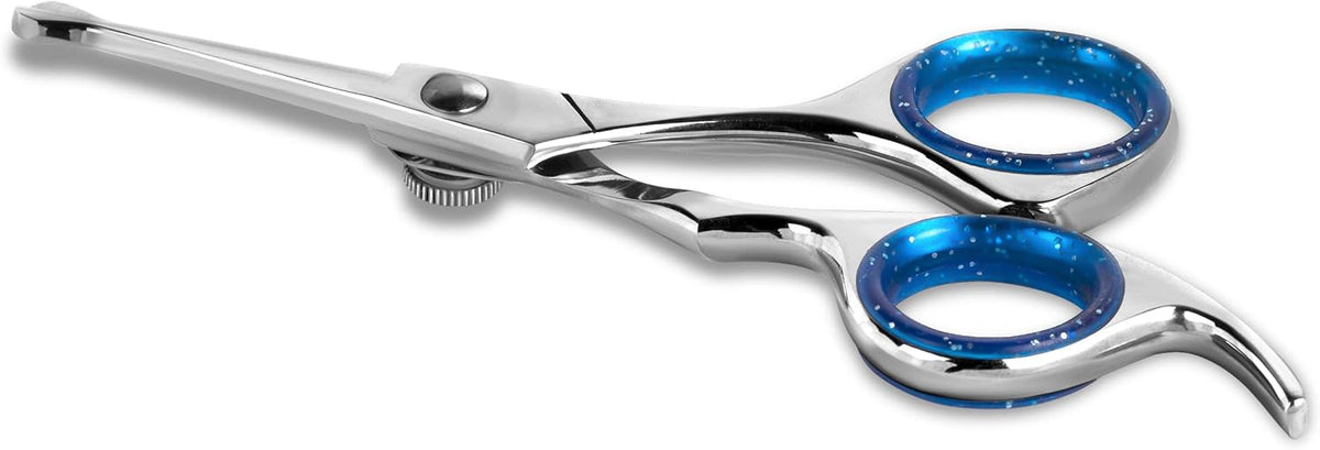 Ambidextrous professional dog grooming scissors for eyes and ears detail work