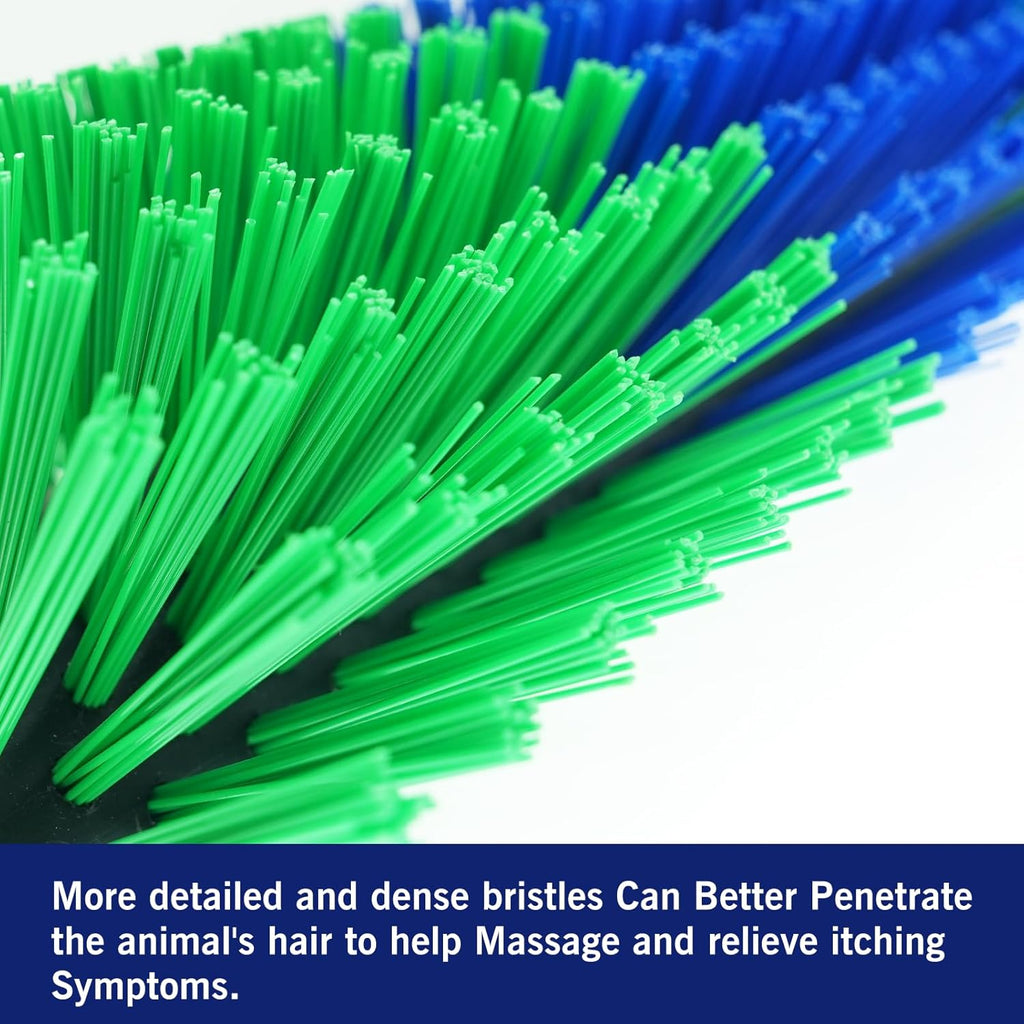 Close up of Sayutie livestock brush bristles for animal grooming