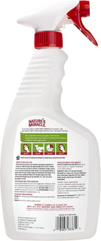 Nature's Miracle enzymatic pet stain remover bottle close up