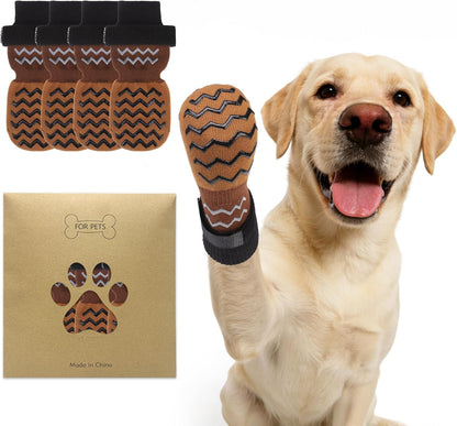 Dog Socks Shoes for Hot Pavement to Prevent Licking Paws, Summer Anti Slip Pet Booties with Grip Traction Control for Hardwood Floors, Grippy Boots & Paw Protectors for Small Medium Large Senior Dogs - Image 11
