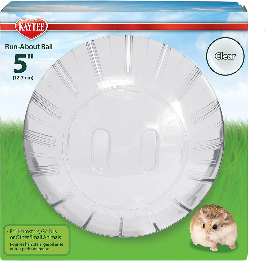 Kaytee clear plastic hamster ball side angle