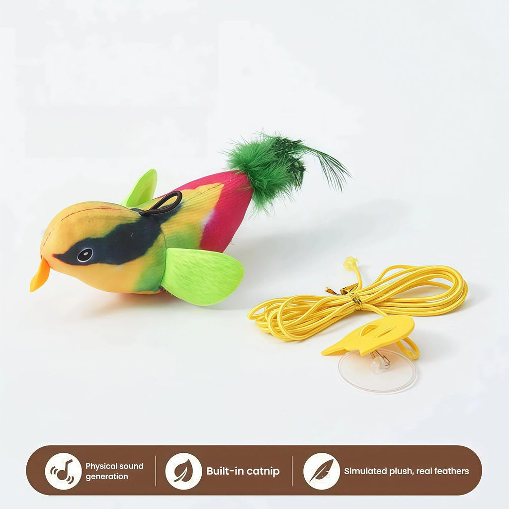 Bonus motion activated bird toy for pets