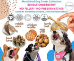 Single-ingredient European rabbit ear dog chew