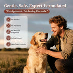 Oivolii dog and cat grooming spray packaging detailing the shedding reduction benefits.