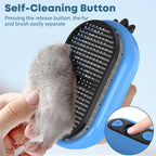 Cat deshedding brush silicone massage bristles detail