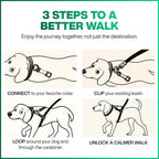 MiracleLeash universal fit dog training leash accessory for strong pulling dogs.