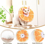 Hoopttay waterproof cat donut cone orange fruit pattern print