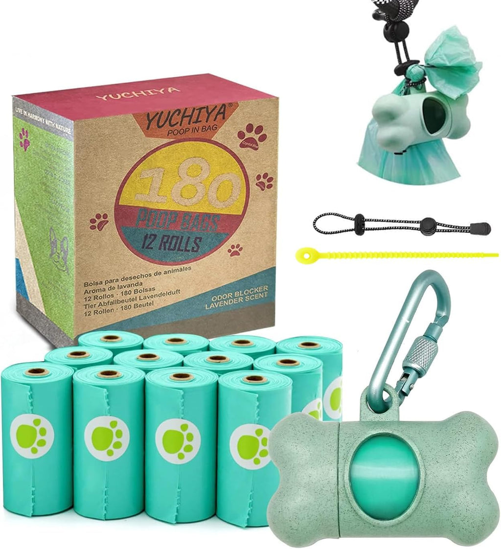 Dog Poop Pickup Bags Holder Dispenser with 1 Roll Random Color Leak-proof Scented Doggy Waste Bags and Carabiner with Safety Lock Plus Hook and Loop Fastener Never Loose on Leash Lead Again (Pink) - Image 12