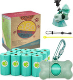 Dog Poop Pickup Bags Holder Dispenser with 1 Roll Random Color Leak-proof Scented Doggy Waste Bags and Carabiner with Safety Lock Plus Hook and Loop Fastener Never Loose on Leash Lead Again (Pink) - Image 12