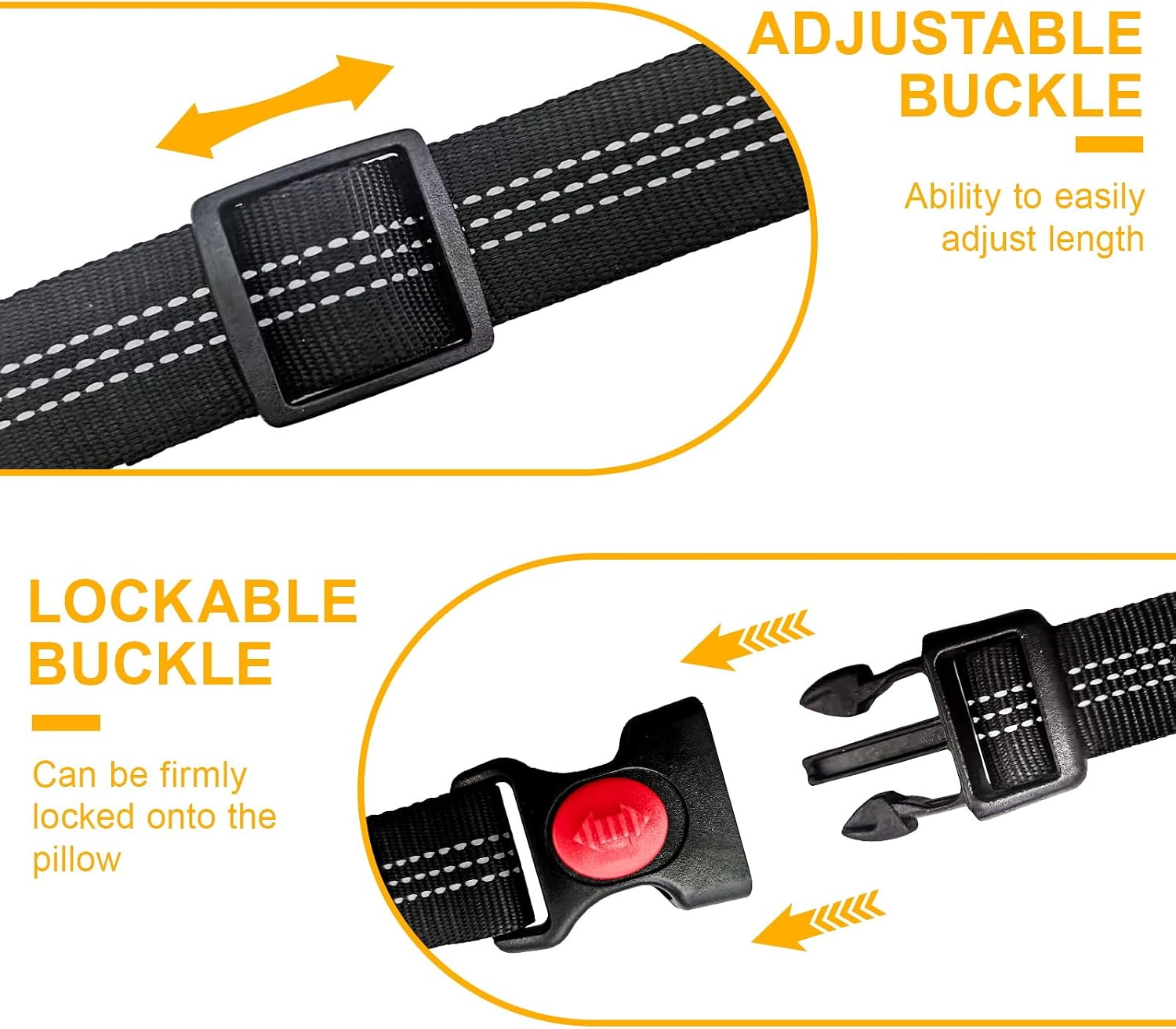 Two pack Frskcssd dog car safety restraints in black