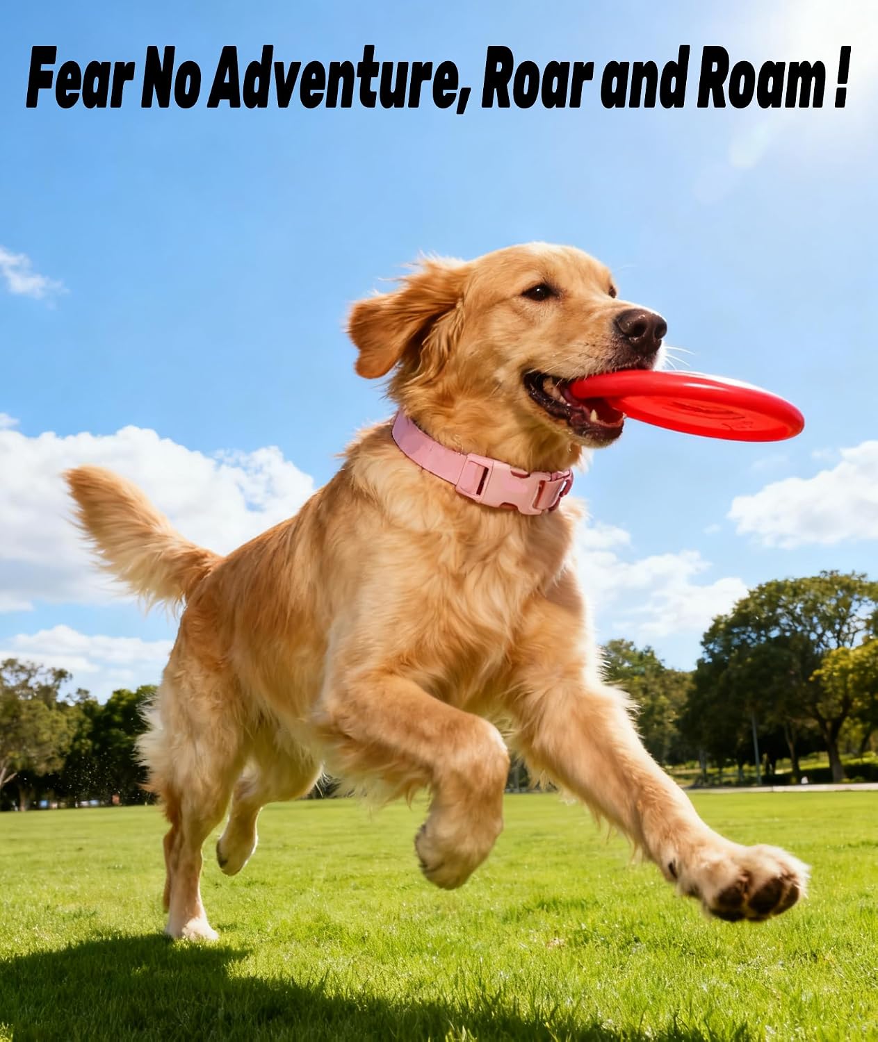 Aniyar premium coated nylon dog collar metal D ring leash attachment