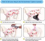 Extra Large pink pet recovery shirt rear view highlighting bathroom opening closure