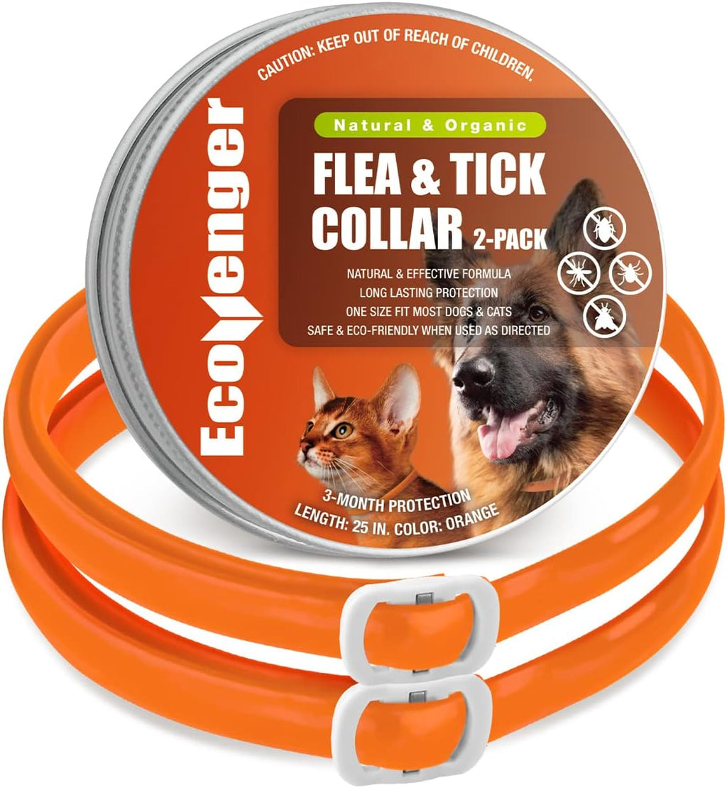 EcoVenger Flea Collars for Dogs & Cats - Flea & Tick Repellent 2-Pack Green. Built-in Pant-Based Formula Strong Repellency Slow Release, Lasting Protection, Pleasant Aroma, Waterproof - Image 11