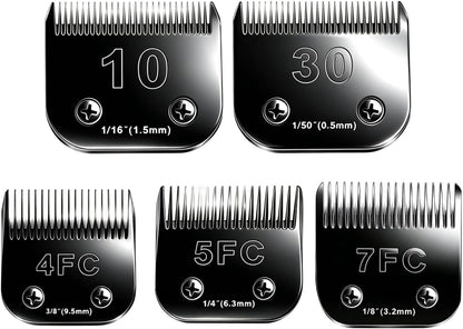 Side view of the black ceramic dog trimmer replacement blade profile.